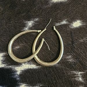 Teardrop Sterling Silver Vintage hoops